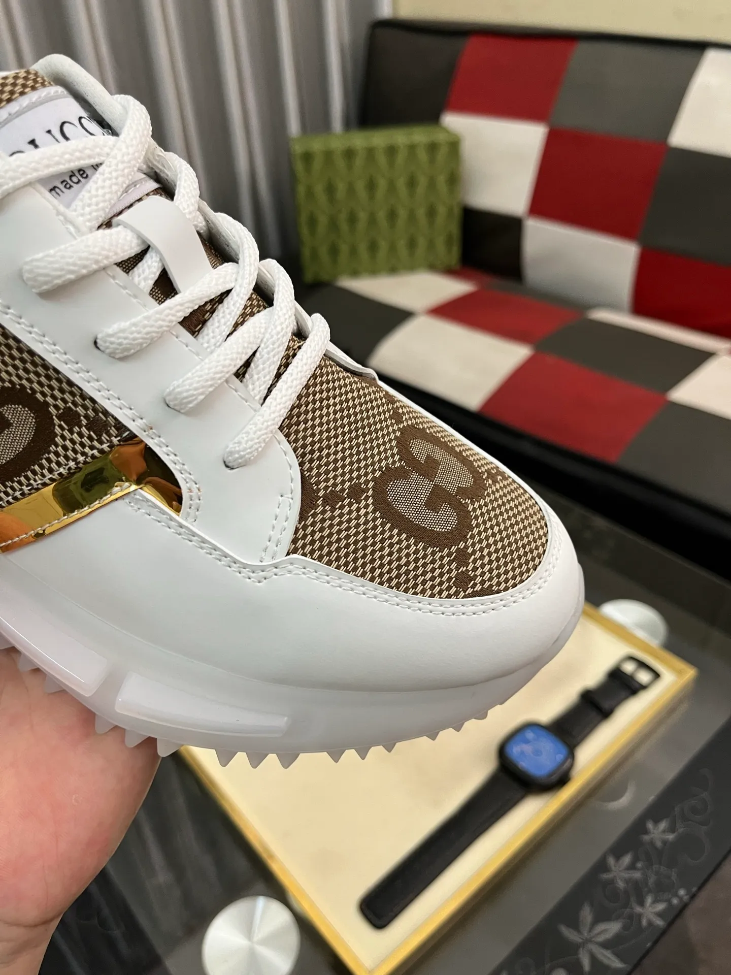 Men's Men's Shoes 💰458⌚️⌚️【GUCCI】Gucci men's latest white shoe series casual shoes! The official website is built 1:1. Upper: Made of imported cowhide, with electric embroidery ➕Inner lining: Made of high-quality first-layer pigskin, soft and comfortable. Picky material selection and exquisite workmanship give you the best enjoyment. Size: 38-44 yards, 4️⃣ colors available.